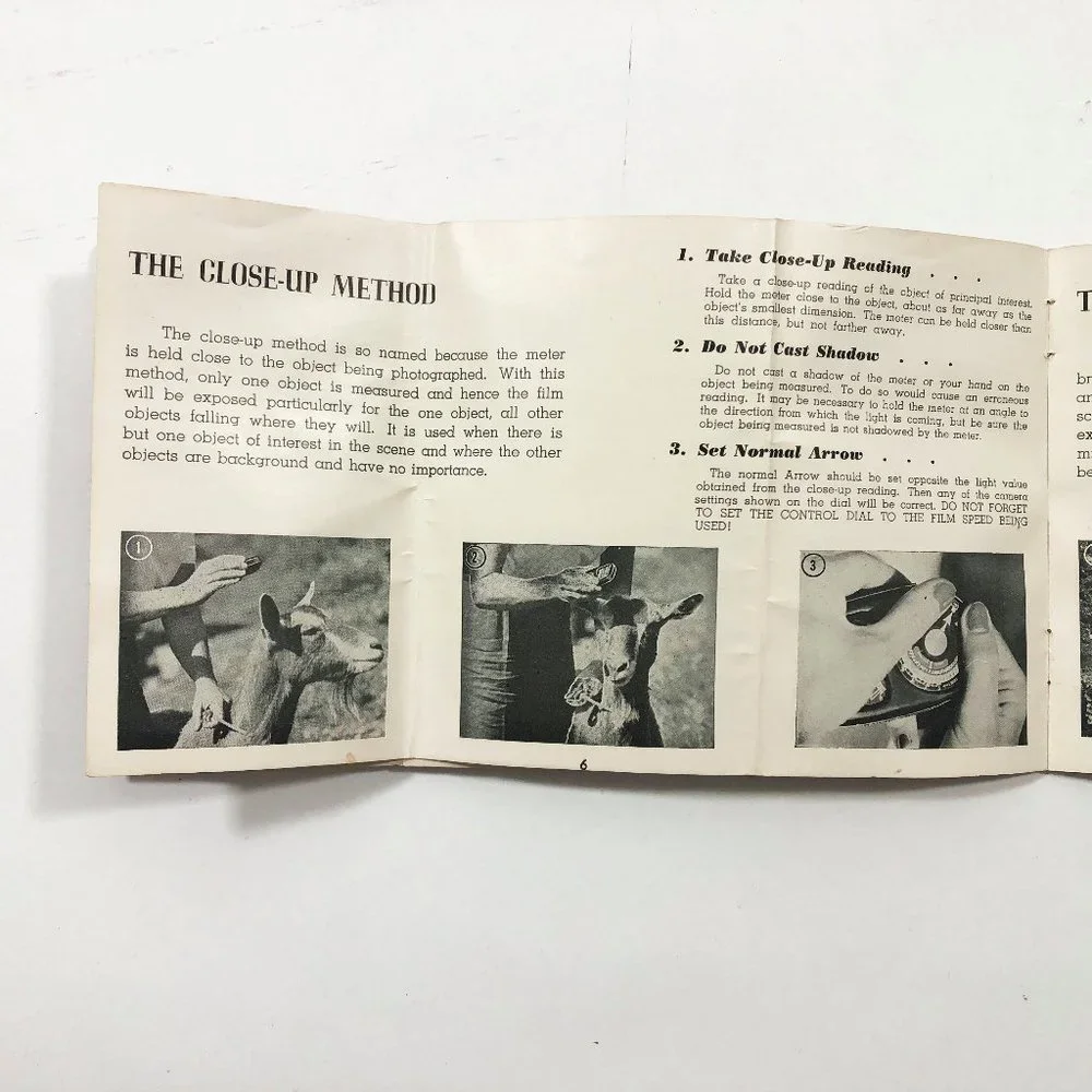 1953 Weston Master II Universal Exposure Meter Model 735 Instruction Book